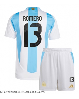 Argentina Cristian Romero #13 Maglia Gara Casa Repliche Copa America 2024 Bambino